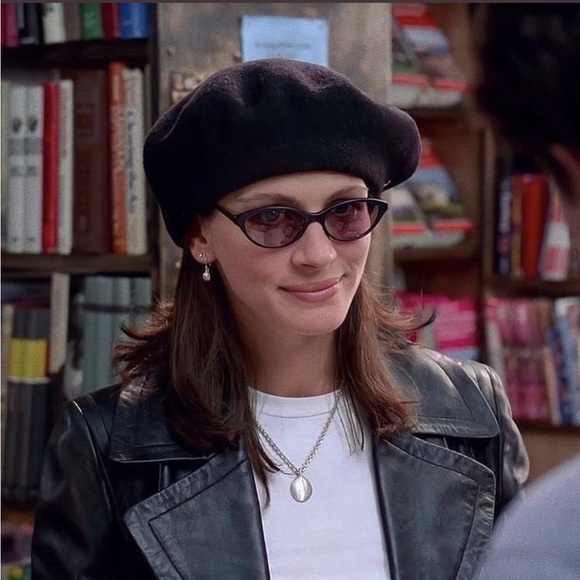 Vintage Accessories - Vintage Printemps Paris Black Pure Lane Felt Wool  Beret Hat